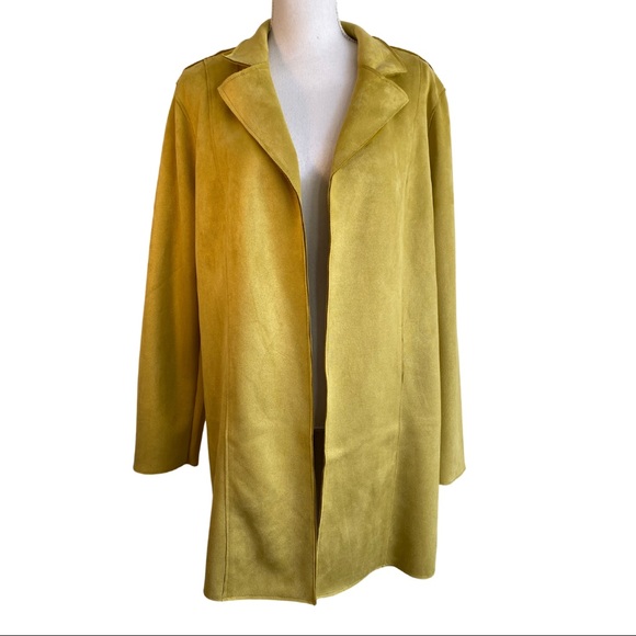 🏷️ NWT Tahari Faux Suede Jacket - Picture 2 of 6